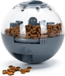 nobleza – Spielzeugball für Hundeleckerlis, 11 cm, Grau – Bild 1 von 3