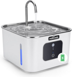 Produktbild von nobleza Trinkbrunnen Automatischer Katzenbrunnen Kabellos mit Bewegungsmelder - 4 l