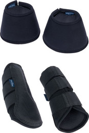 Produktbild von Nomad Tales Set Gamaschen & Hufglocken schwarz Größe L