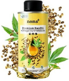 Produktbild von noms+ Kaltgepresstes Hanföl für Hunde und Katzen - 250 ml