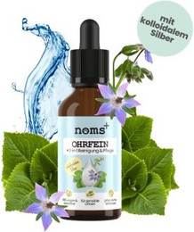Produktbild von noms+ Ohrfein 2-in-1 Reinigung & Pflege für Hunde und Katzen - 50 ml
