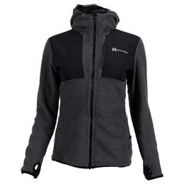 Produktbild von Non-stop dogwear Damen Kapuzenjacke Hoodie FZ schwarz/grau