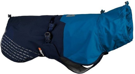Produktbild von Non-stop dogwear Fjord Regenmantel für Hunde, wasserdicht, verstellbar, blau - 1 Stk.