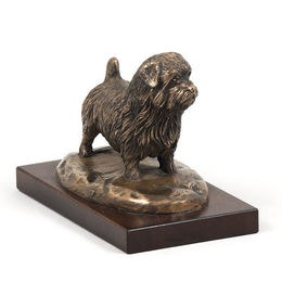 Norfolk Terrier Hundestatue braun – Bild 1 von 7