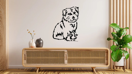 Produktbild von Norfolk Terrier Wandtattoo Wandsticker Wandaufkleber Wanddekoration