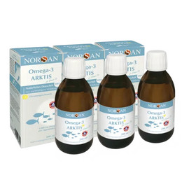 Produktbild von NORSAN Omega-3 Arktis mit Vitamin D3 - 3 x 200 ml