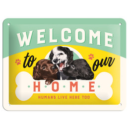 Produktbild von Nostalgic-Art Blechschild Welcome Puppies