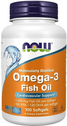 Produktbild von Now Foods OMEGA-3 1000 mg 100 SGELS