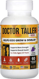 Produktbild von NuBest, Doctor Taller, Kinder von 2 bis 9 Jahren, Traubengeschmack, 60 Kautabletten