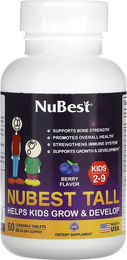 Produktbild von NuBest, groß, für Kinder von 2-9 Jahren, Beere, kaubar, 60 Tabletten