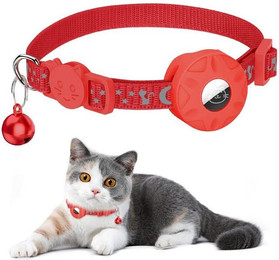 Produktbild von NUODWELL Katzen-Halsband mit AirTag-Halter und Glocke