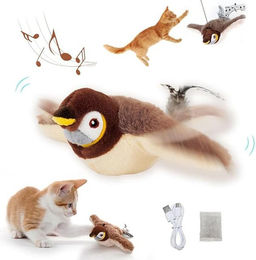 Produktbild von NUODWELL Tier-Intelligenzspielzeug Katzenspielzeug Vogel Elektrisch,Interaktive Spielzeug