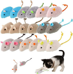 Produktbild von NUODWELL Tierkuscheltier Katzenminzen Spielzeug Plüsch Maus,