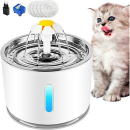 Produktbild von NUODWELL Trinkbrunnen Katzenbrunnen Wasserspender für Katzen - 2,4 l