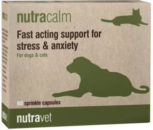 Produktbild von NUTRAVET Nutracalm 60 kapsułek na stres i niepokój dla psów i kotów