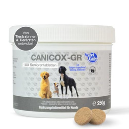 Produktbild von NutriLabs Canicox-GR Kautabletten für Senioren-Hunde