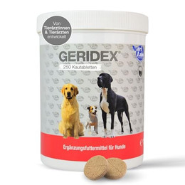 Produktbild von NutriLabs Geridex Tabletten für Senioren-Hunde