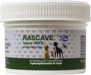 Produktbild von NutriLabs Rascave Hepar Mite Kautabletten für Hunde