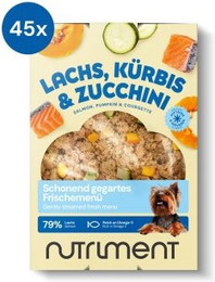 Produktbild von Nutriment Frischemenü Lachs, Kürbis & Zucchini - 45 x 400 g