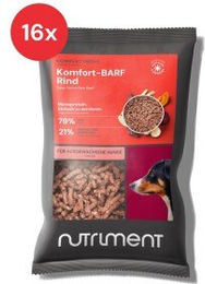 Nutriment Komfort-BARF Menü Rind, Kürbis & Chicorée 16x1 kg – Bild 1 von 3