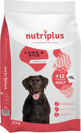 Produktbild von Nutriplus Adult Dog mit Lamm - 2 x 3 kg