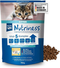 Produktbild von NutriQM Katzentrockenfutter Nutriness Kitten Huhn