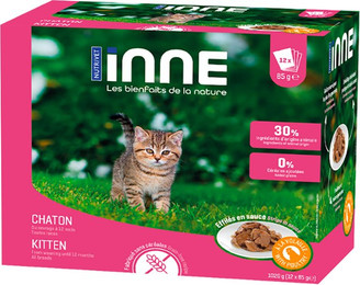 Produktbild von Nutrivet Inne Kitten mit Geflügel - 12 x 85 g