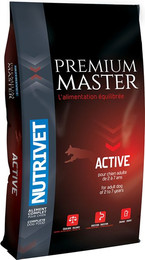Produktbild von Nutrivet Premium Master Active Adult Hundefutter Huhn & Reis - 15 kg