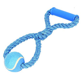 Produktbild von Nuts For Knots Happy Pet Hundespielzeug Tennisball Ziehspielzeug