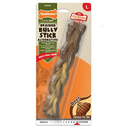 Produktbild von Nylabone Hundeknochen zur Zahnpflege mit Rindfleischgeschmack für große Hunde bis 23 kg - 1 Stk.