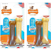 Produktbild von Nylabone Kauknochen Spielknochen für Welpen 2er Pack