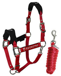 Produktbild von Nylon Halfter und Führleine für Pferde aus Nylon Equestro