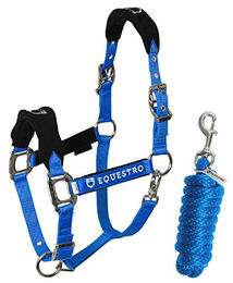 Produktbild von Nylon Halfter und Führleine für Pferde aus Nylon Equestro