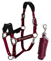Produktbild von Nylon Halfter und Führleine für Pferde aus Nylon Equestro