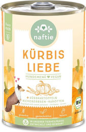 NAF Bio Kürbis Liebe Vegan Nassfutter für Katzen Stückchen in Sauce 400g – Bild 1 von 4