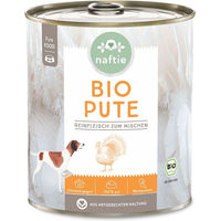 Produktbild von NAF Bio-Pute Nassfutter Hypoallergen Stückchen in Sauce 800g