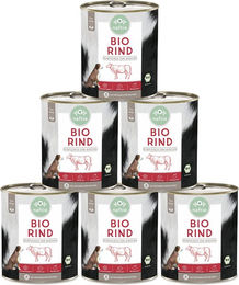 NAF Bio-Rind Nassfutter Stückchen in Sauce Hypoallergen Diätfutter für alle Altersstufen 4800g – Bild 1 von 4
