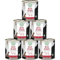 Produktbild von NAF Bio-Rind Nassfutter Stückchen in Sauce Hypoallergen Diätfutter für alle Altersstufen 4800g