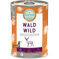 Produktbild von NAF Nassfutter Wild Stückchen in Sauce Hypoallergen 400g