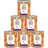 Produktbild von NAF Nassfutter Wild Stückchen in Sauce Hypoallergen für alle Altersstufen 4800g