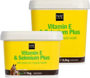 NAF Vitamin E Selenium Plus Pulver mit Lysin zur Unterstützung von Muskelaufbau und Muskelfunktion 2,5 kg – Bild 1 von 5