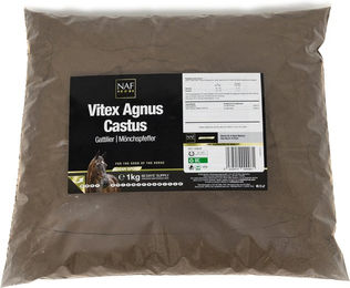 NAF Vitex Agnus Castus Mönchspfeffer Pulver zur Unterstützung des Hormonhaushalts für Pferde 1 kg – Bild 1 von 3
