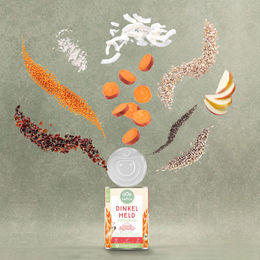 naftie Bio Dinkel Held Vegan Nassfutter Stückchen in Sauce Hypoallergen zur Gewichtskontrolle 400g – Bild 1 von 3
