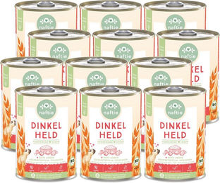 naftie Bio Dinkel Held Vegan Nassfutter Stückchen in Sauce Hypoallergen zur Gewichtskontrolle 4800g – Bild 1 von 3