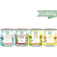 Produktbild von naftie Bio Fleischmenüs Testpaket für Senior Hunde 3200g