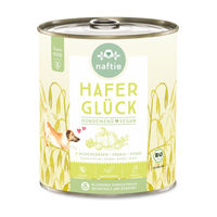 Produktbild von naftie Bio Hafer Glück Vegan Nassfutter Stückchen in Sauce Hypoallergen für alle Altersstufen 4800g