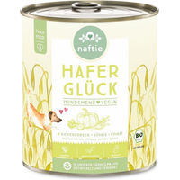 Produktbild von naftie Bio Hafer Glück Vegan Nassfutter Stückchen in Sauce Hypoallergen für alle Altersstufen 800g
