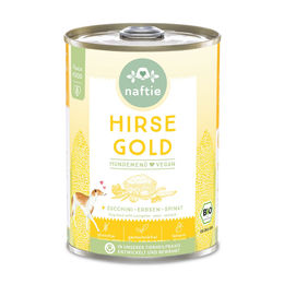 naftie Bio Hirse Gold Nassfutter Stückchen in Sauce Hypoallergen 4800g – Bild 1 von 2