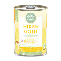 Produktbild von naftie Bio Hirse Gold Nassfutter Stückchen in Sauce Hypoallergen 4800g