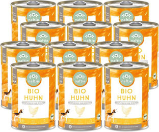 naftie Bio-Huhn Nassfutter Stückchen in Sauce Hypoallergen – Bild 1 von 3